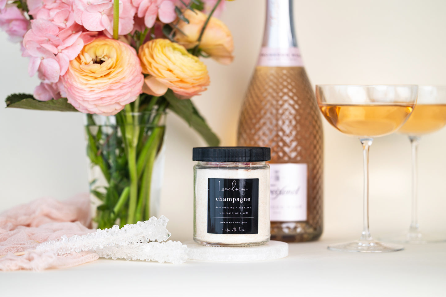 Champagne Bath Milk Salt