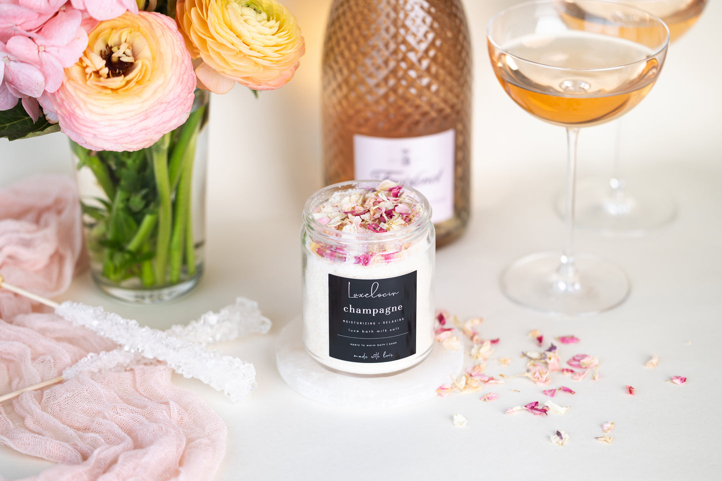 Champagne Bath Milk Salt