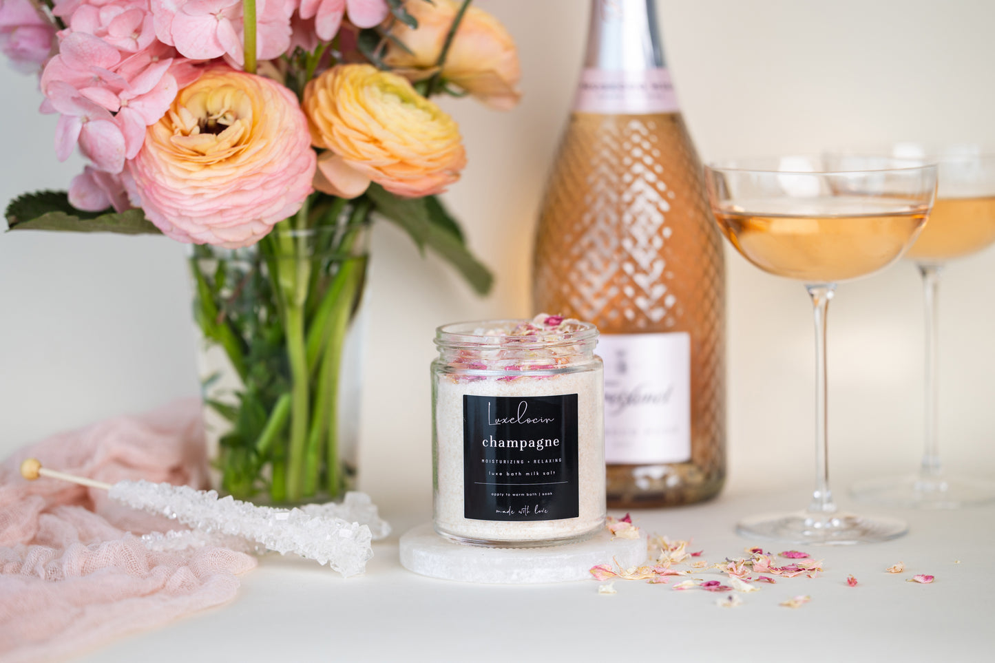 Champagne Bath Milk Salt