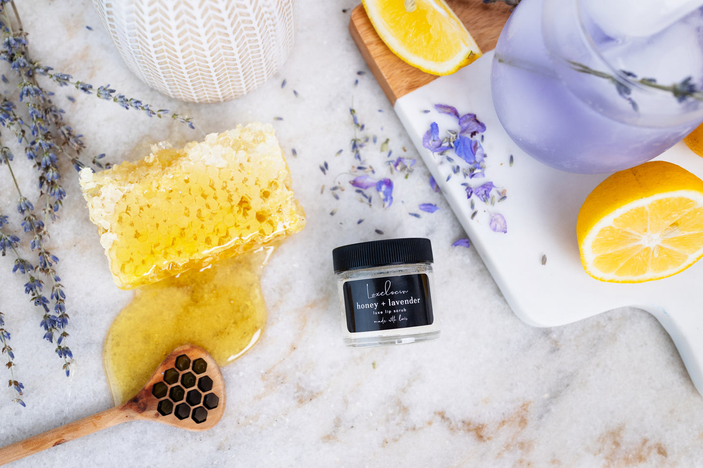 Honey + Lavender Lip Scrub