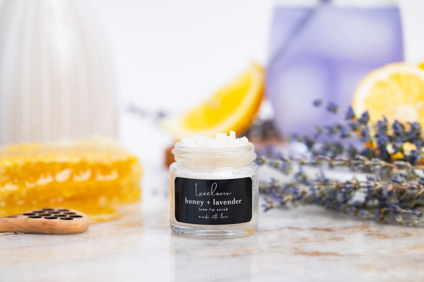 Honey + Lavender Lip Scrub