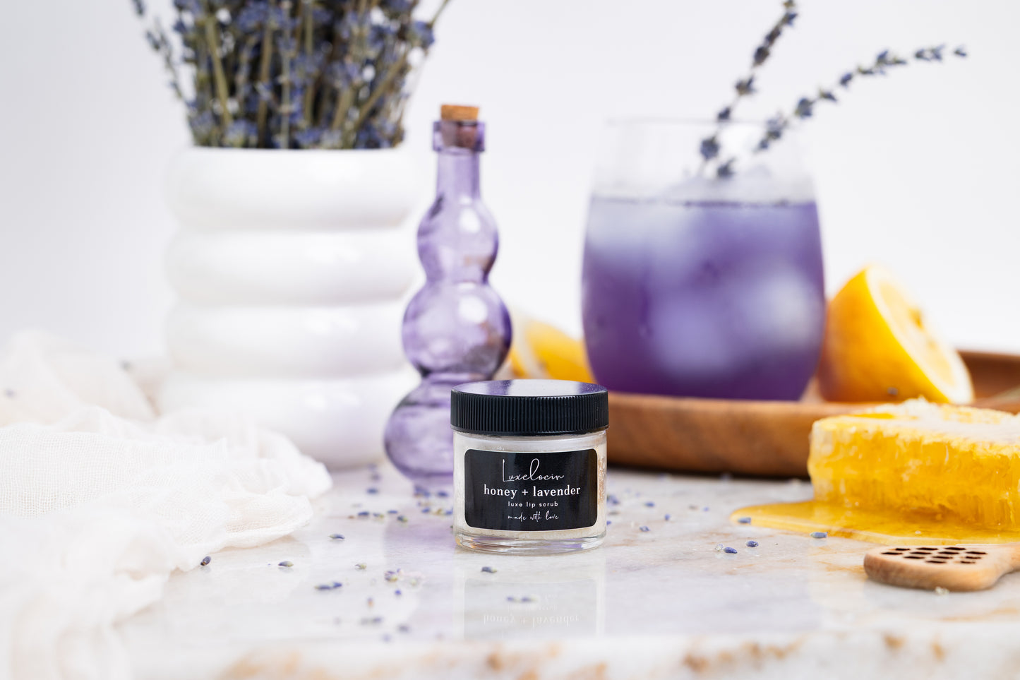 Honey + Lavender Lip Scrub