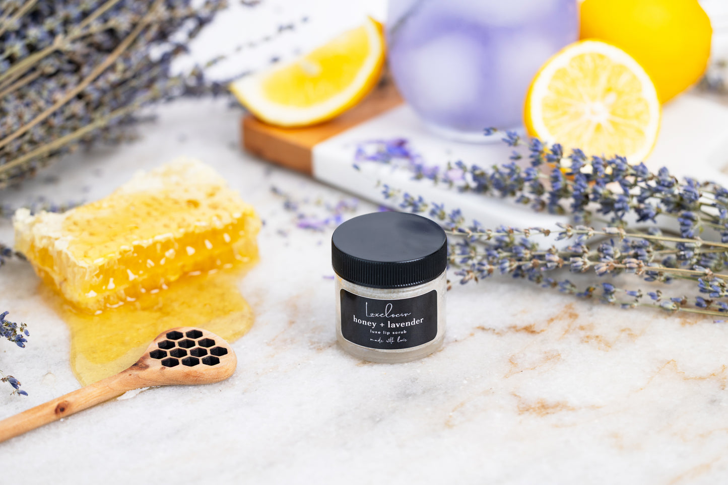Honey + Lavender Lip Scrub