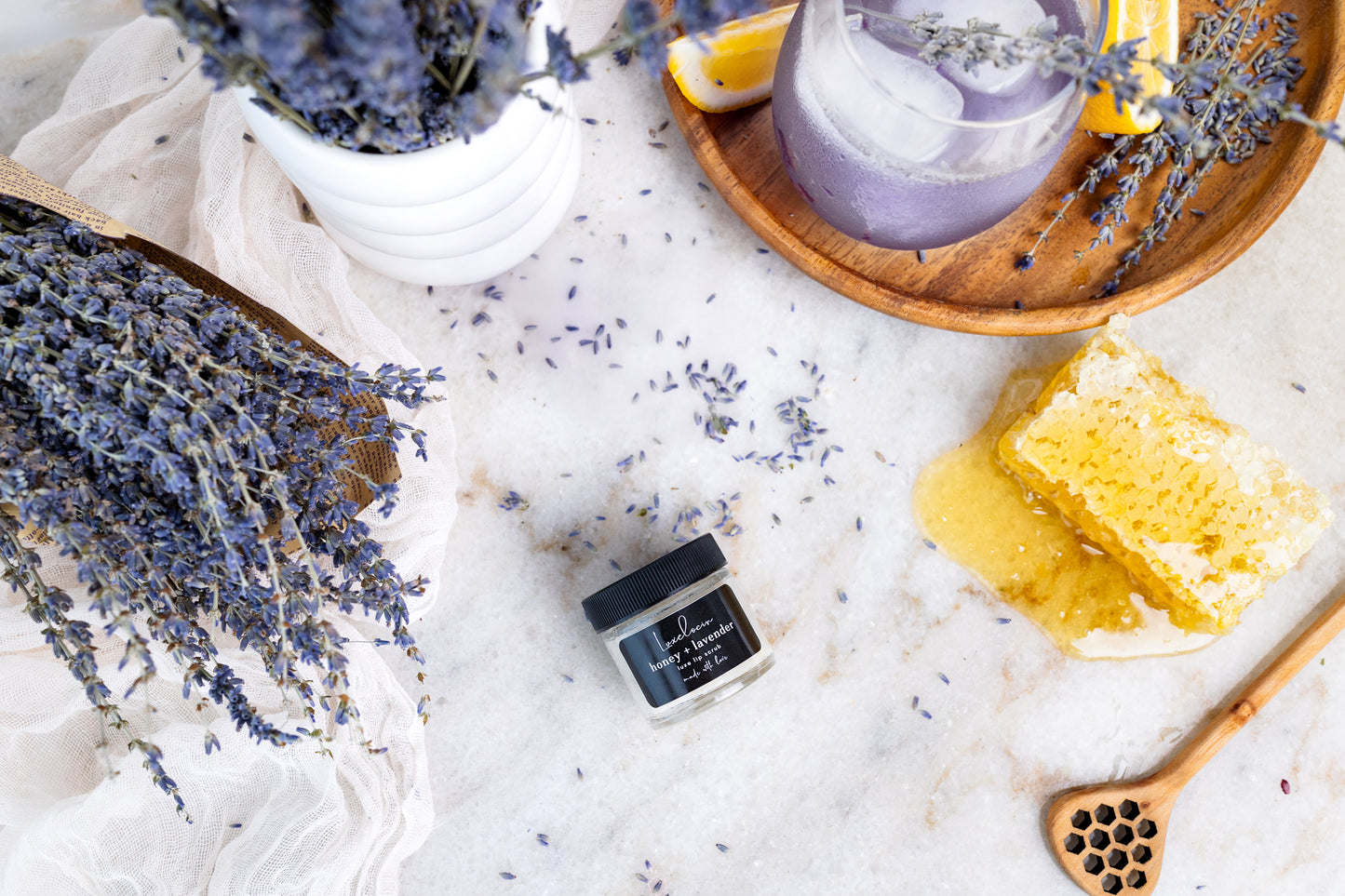 Honey + Lavender Lip Scrub