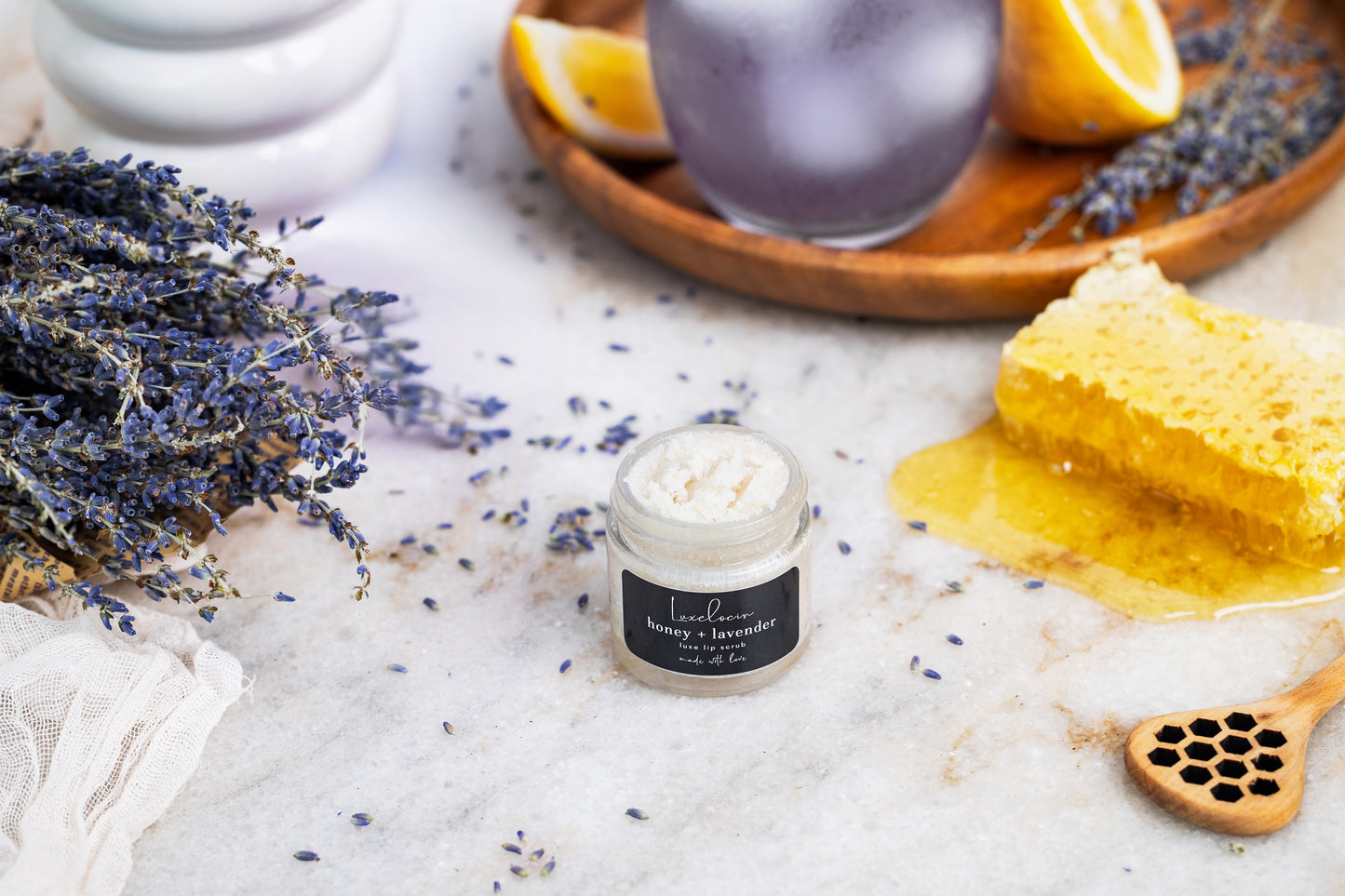 Honey + Lavender Lip Scrub