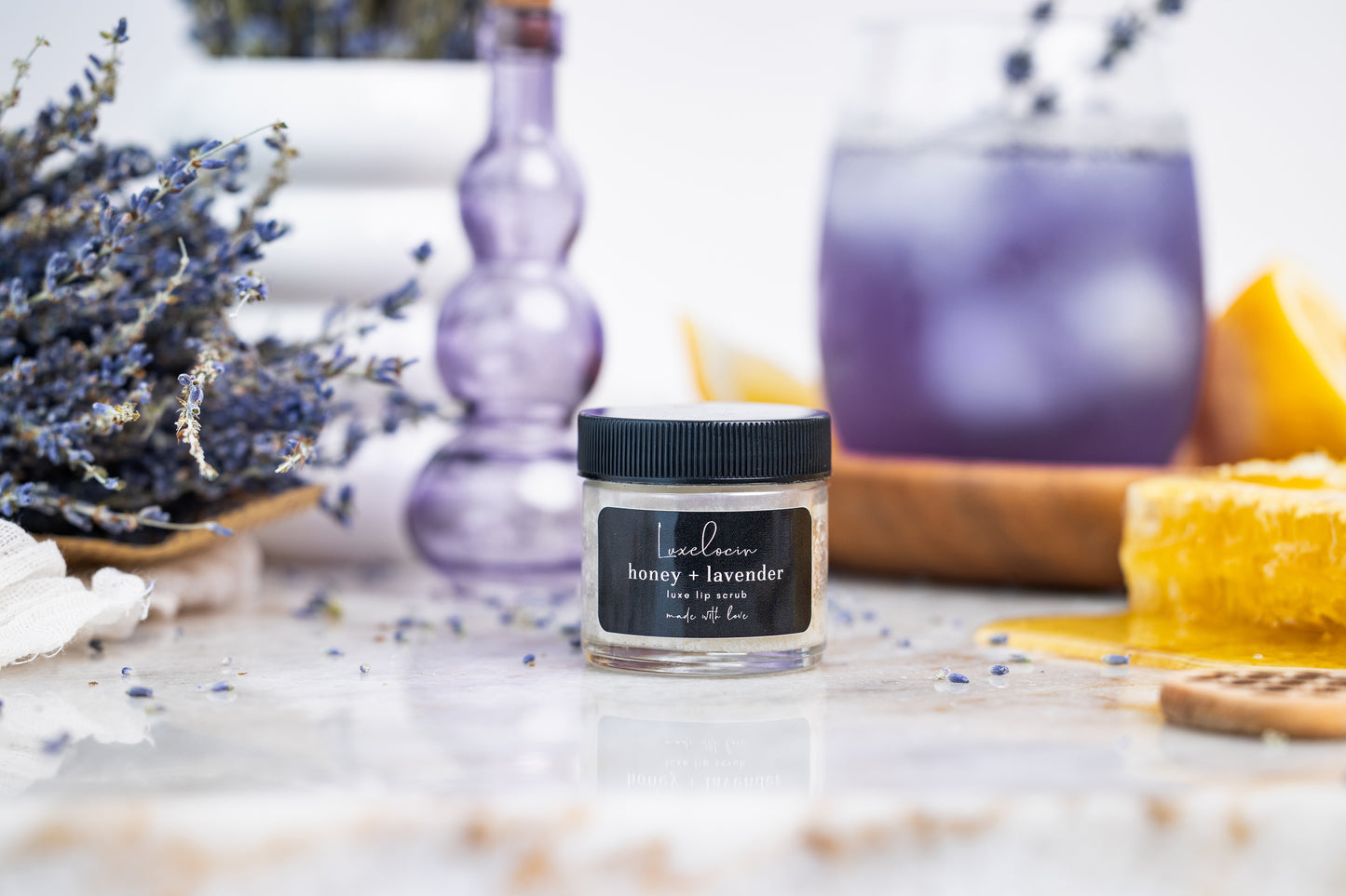 Honey + Lavender Lip Scrub
