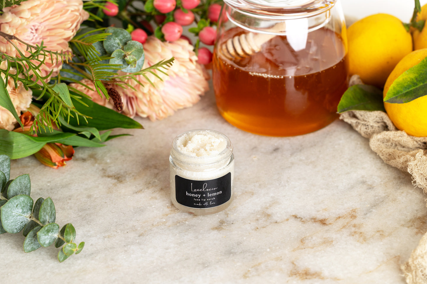 Honey + Lemon Lip Scrub