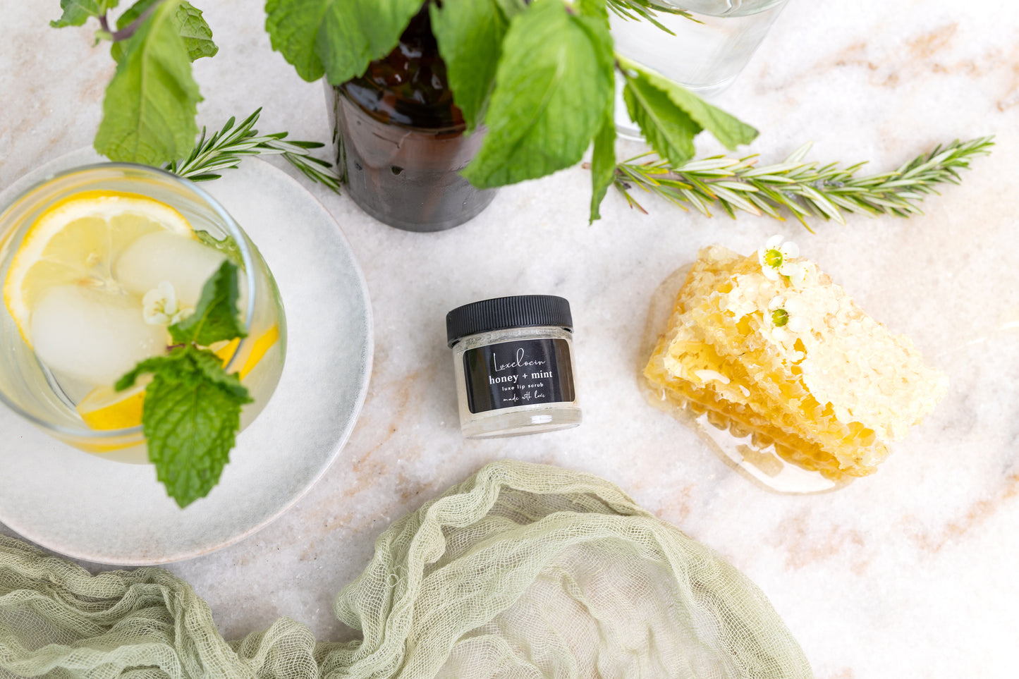 Honey + Mint Lip Scrub