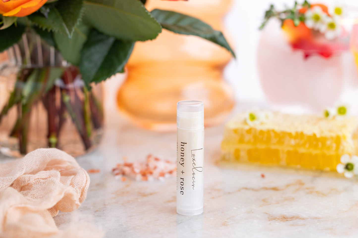 Honey + Rose Lip Balm