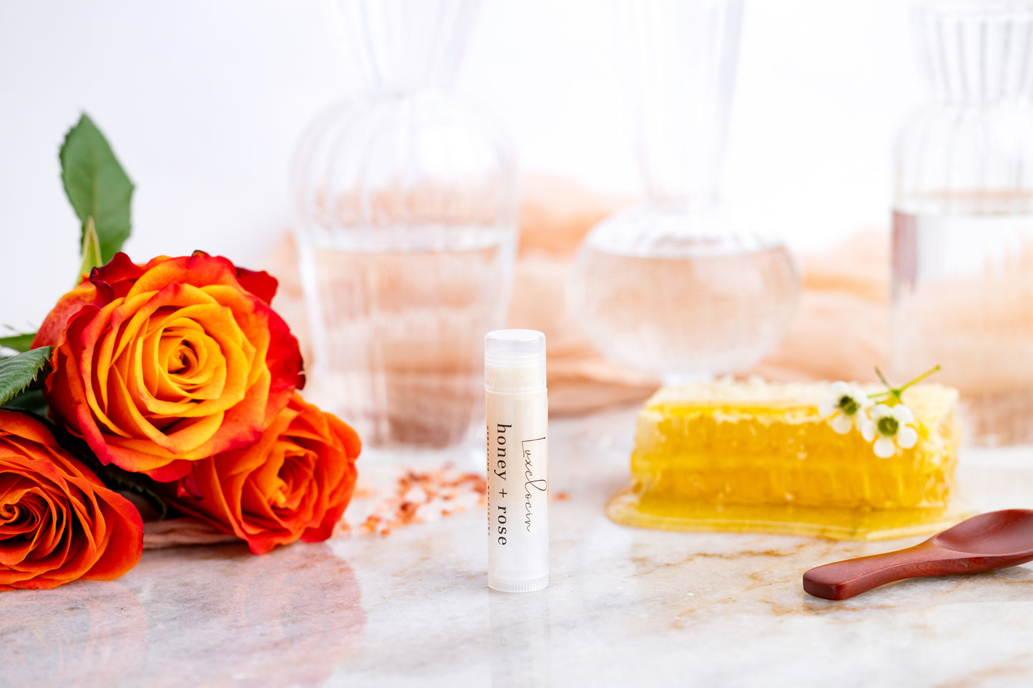 Honey + Rose Lip Balm