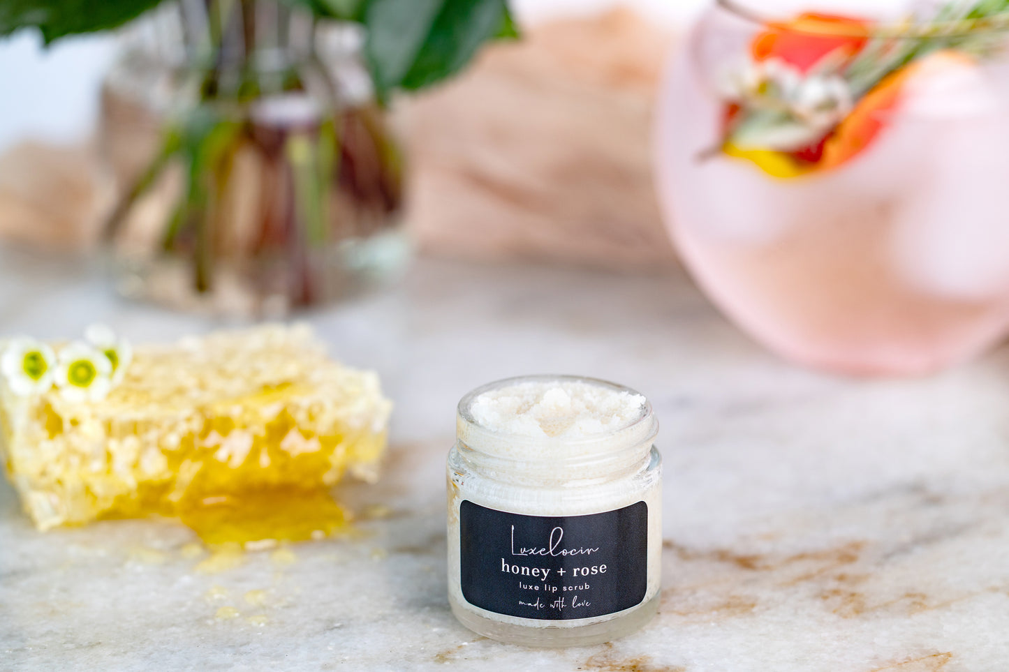 Honey + Rose Lip Scrub