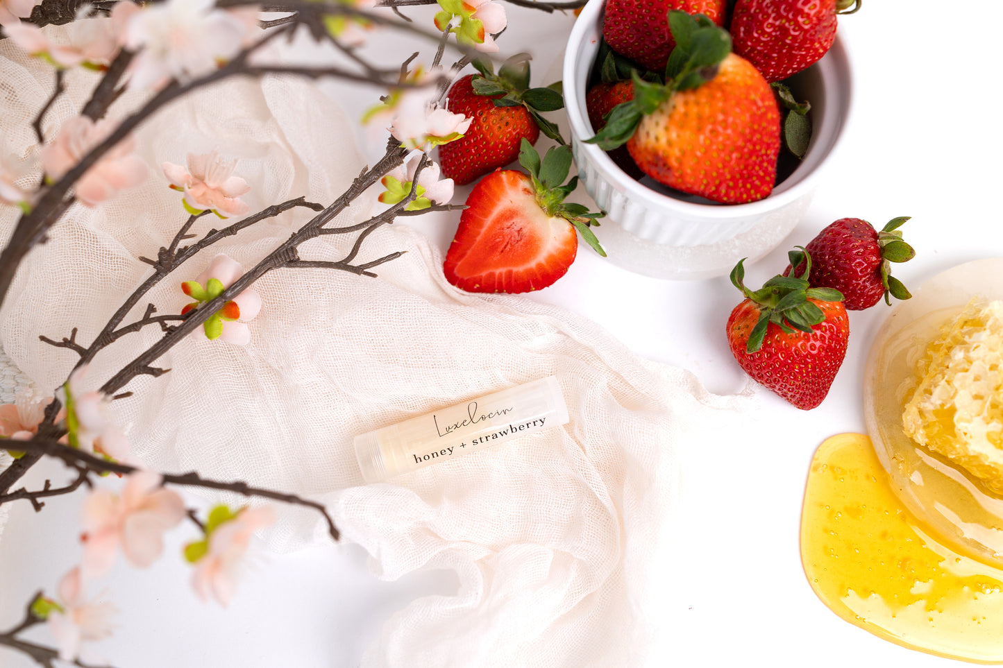 Honey + Strawberry Lip Balm