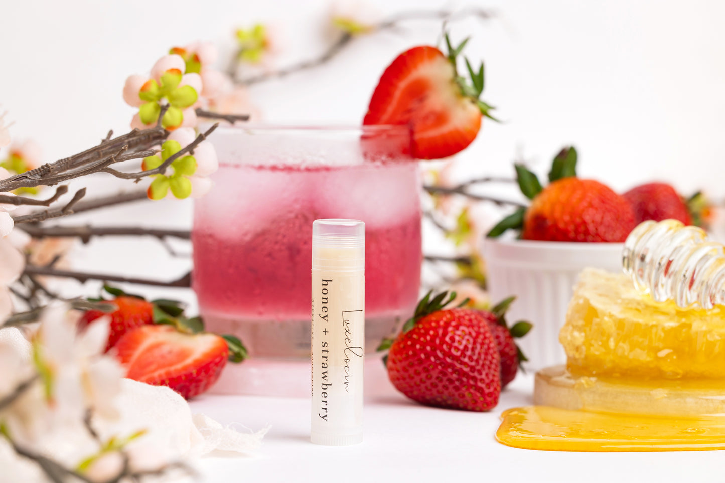 Honey + Strawberry Lip Balm
