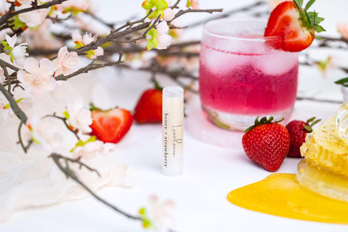 Honey + Strawberry Lip Balm