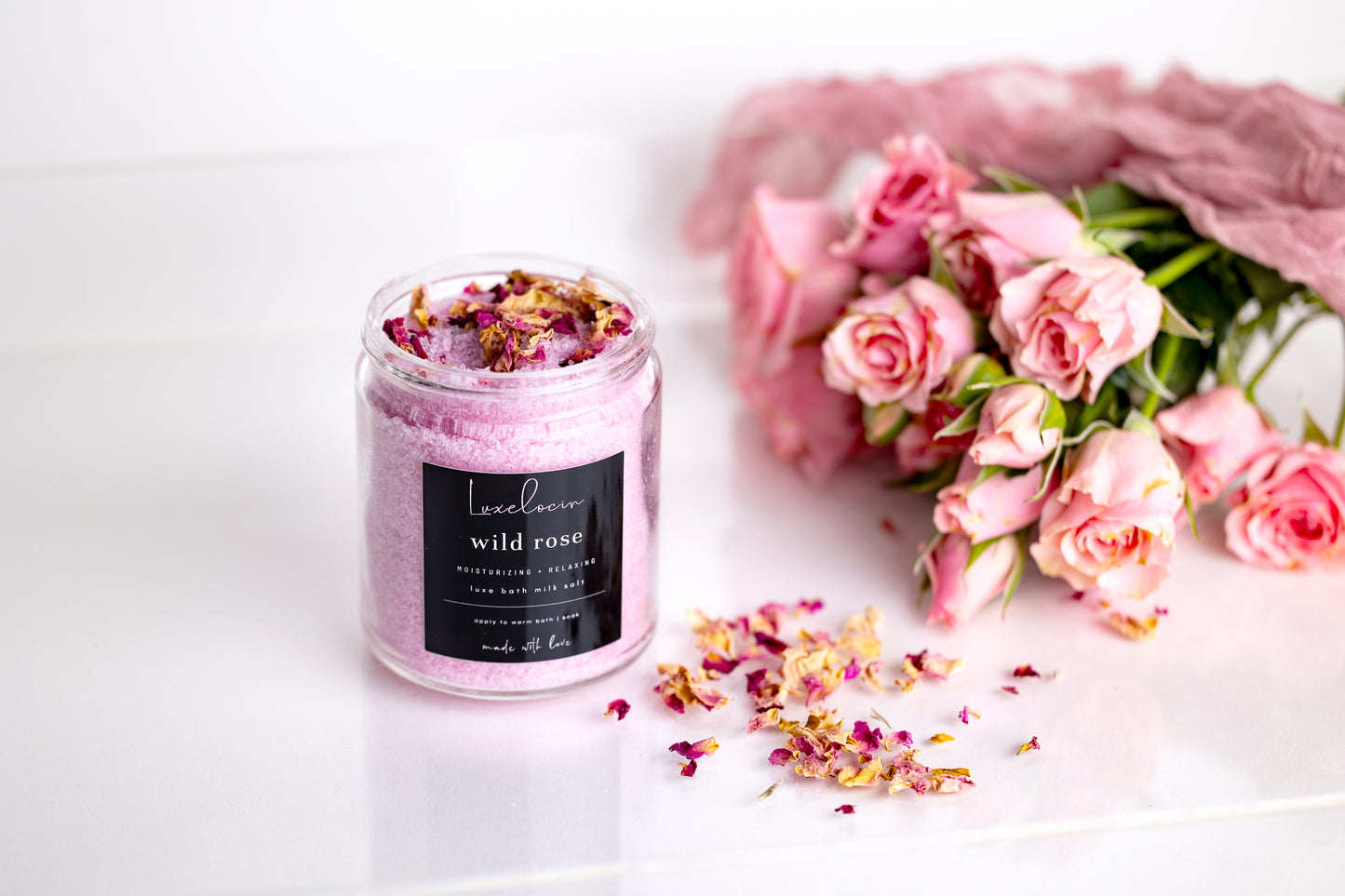 Wild Rose Bath Milk Salt
