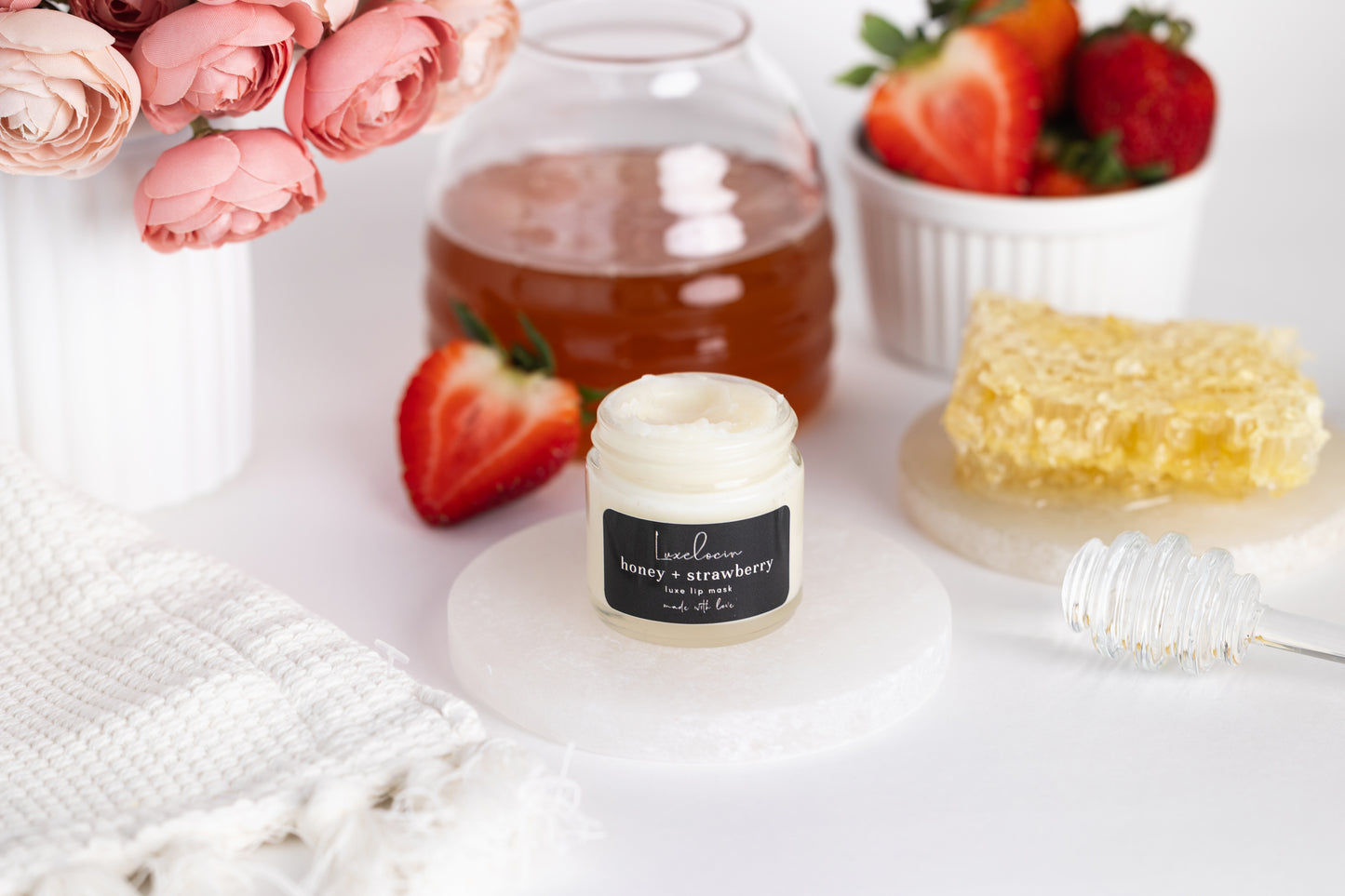 Honey + Strawberry Lip Mask