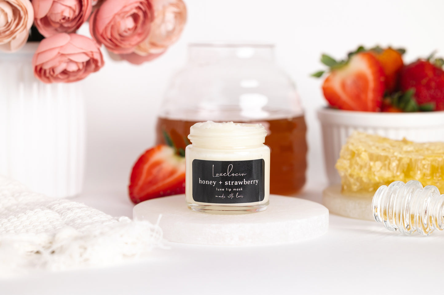 Honey + Strawberry Lip Mask