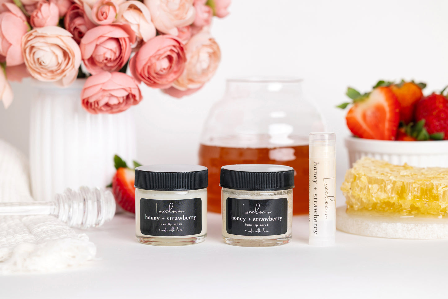 Honey + Strawberry Lip Mask