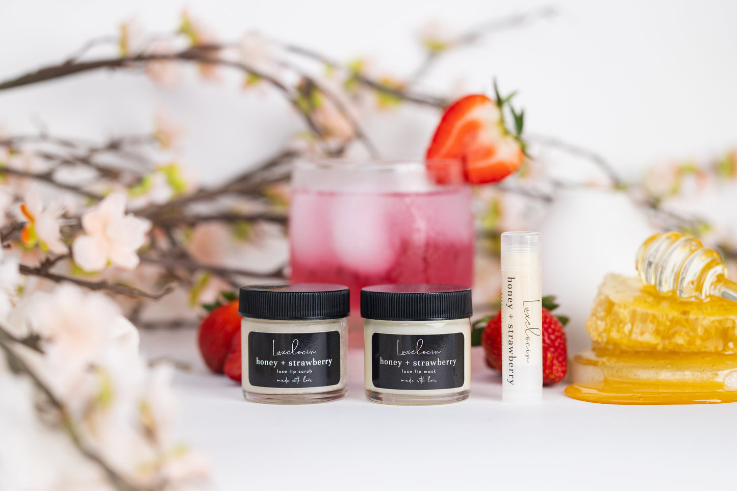 Honey + Strawberry Lip Mask