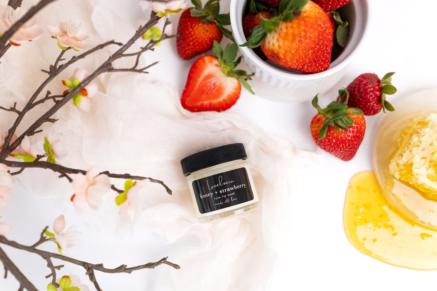 Honey + Strawberry Lip Mask