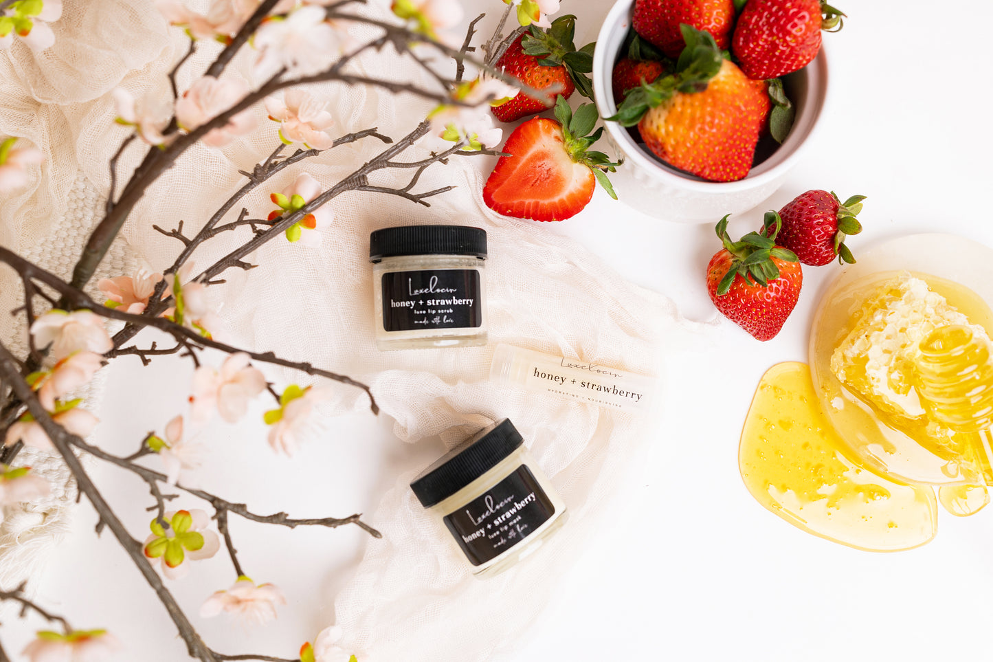 Honey + Strawberry Lip Mask