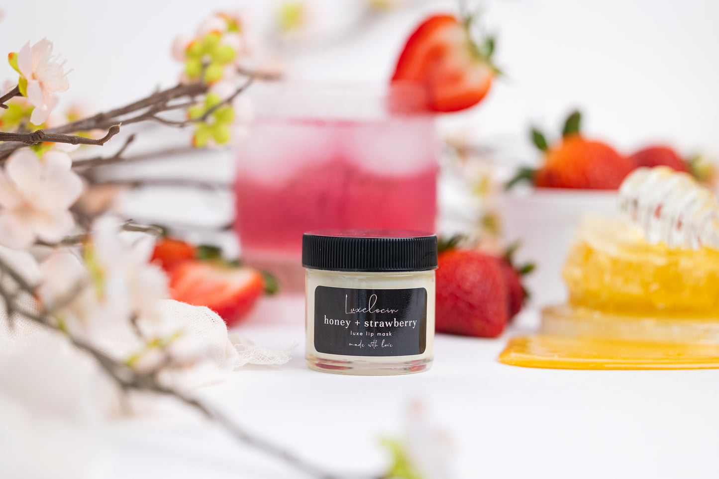 Honey + Strawberry Lip Mask