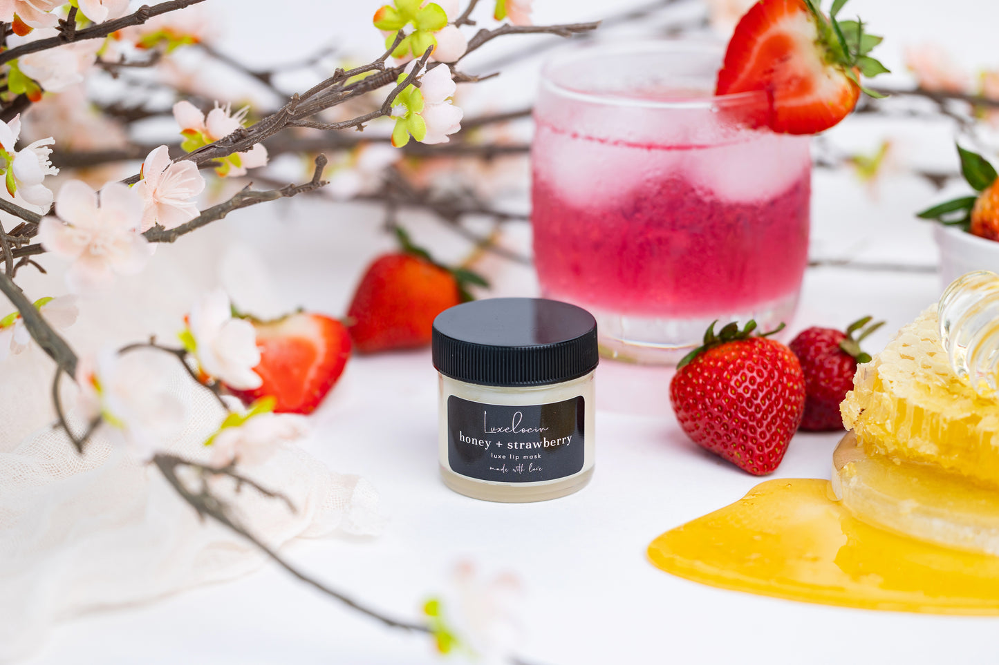 Honey + Strawberry Lip Mask