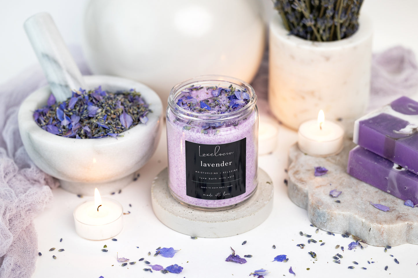 Lavender Bath Milk Salt