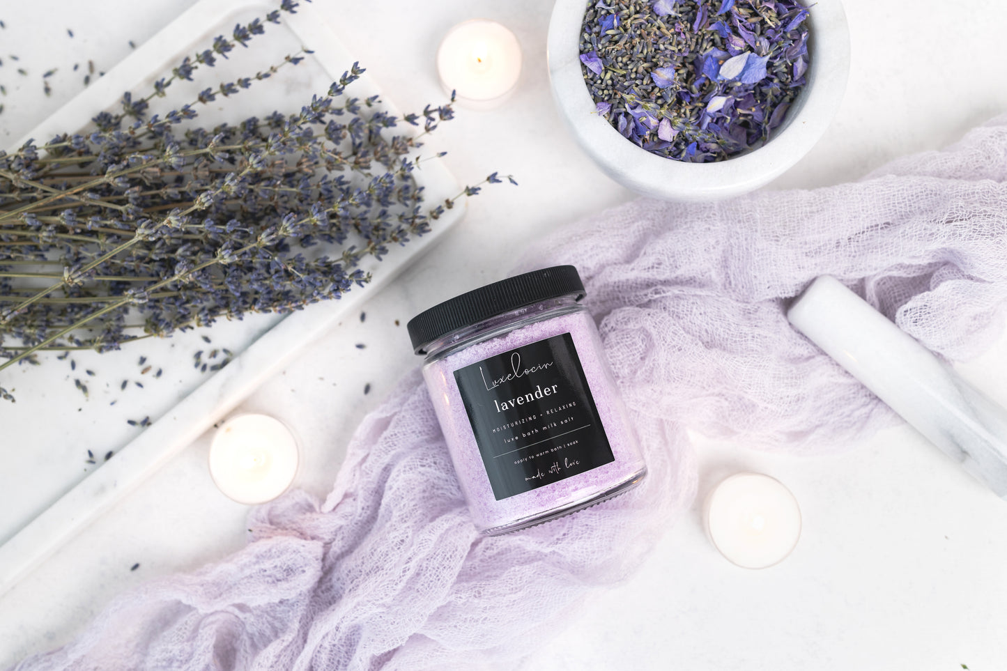 Lavender Bath Milk Salt