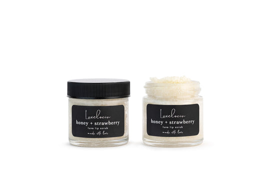 Honey + Strawberry Lip Scrub